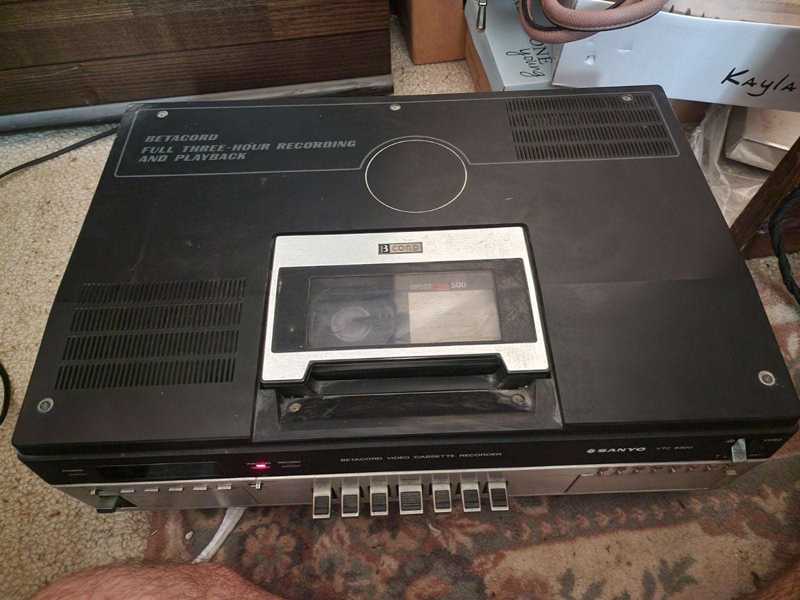 Vintage Sanyo VTC 9300 Betacord (Betamax) Videorecorder – V, Auto diversen, Autoradio's, Ophalen