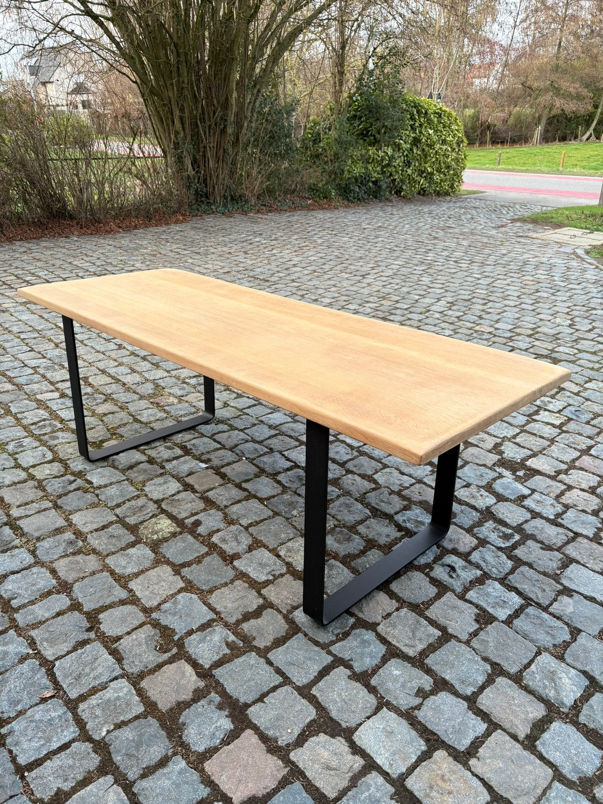 Massief eiken tafel 220x84x72, Ophalen