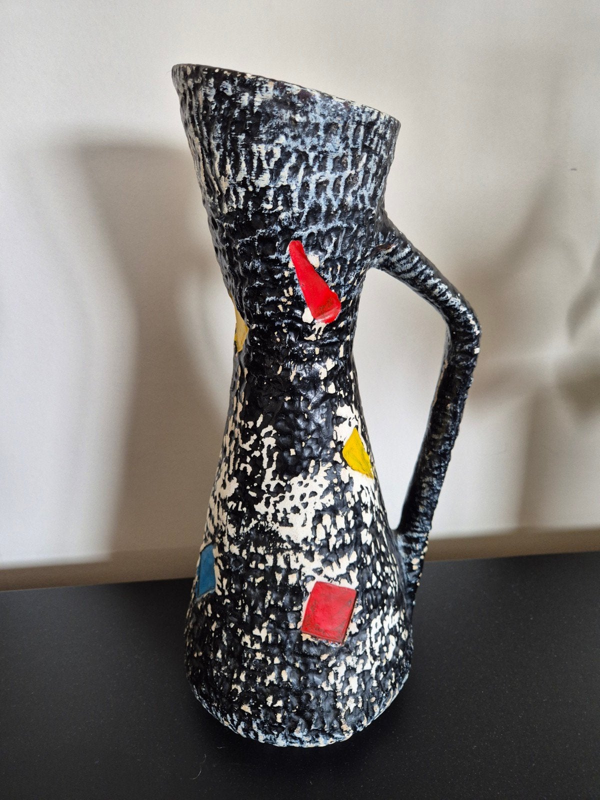 Vase en poterie vintage 40 cm, Enlèvement ou Envoi
