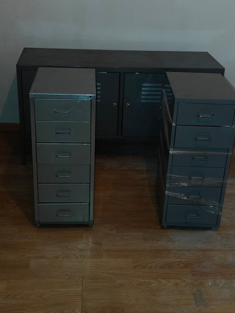 IKEA PS Dressoir & 2x Ladekast (Grijs/Antraciet), Huis en Inrichting, Ophalen, Gebruikt