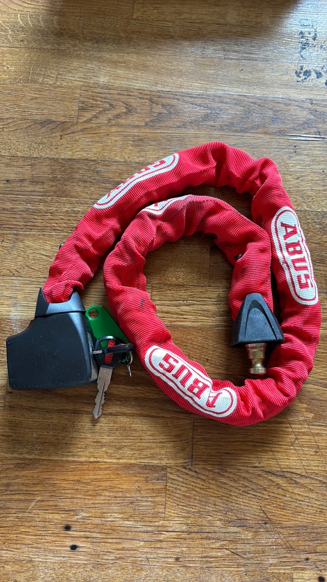 Cadenas rouge velo  - ABUS, Motos, Accessoires | Cadenas, Enlèvement ou Envoi, Utilisé