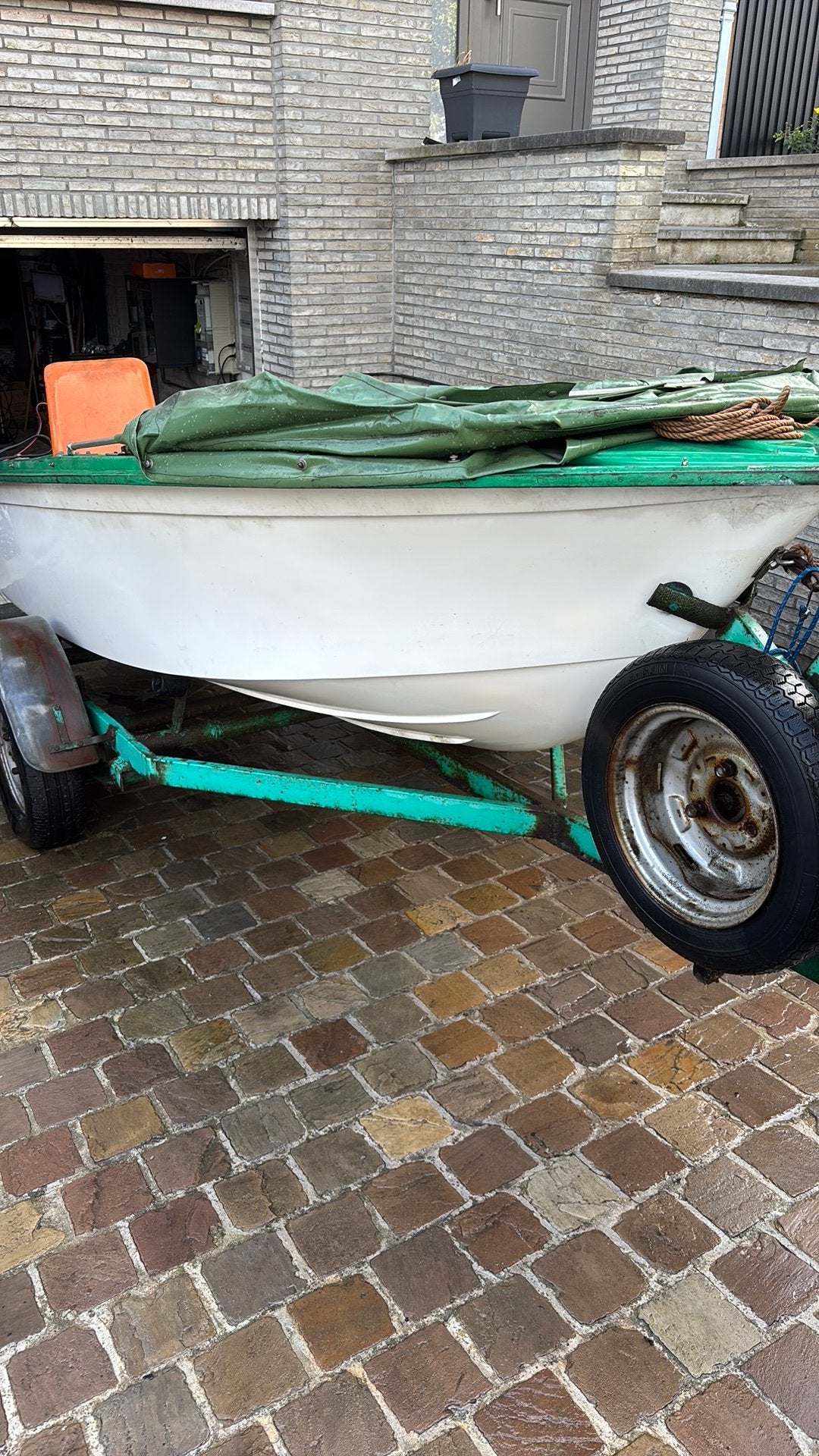 Bateau de peche avec 2 moteurs , un thermique un electrique, Sports nautiques & Bateaux, Speedboat, Enlèvement, Utilisé