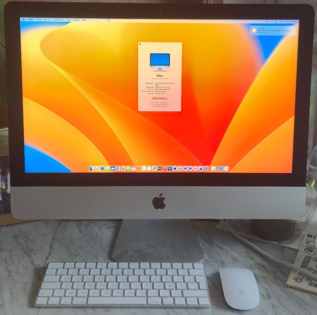 Imac 21,5 4K Retina - fin 2017, Computers en Software, Apple Desktops, Ophalen, HDD en SSD, 8 GB, IMac