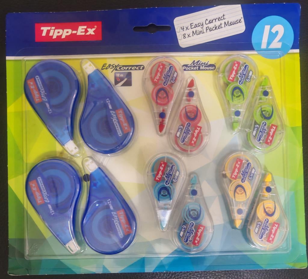 12 Tipp-Ex rouleau, Enlèvement, Neuf, Autres types