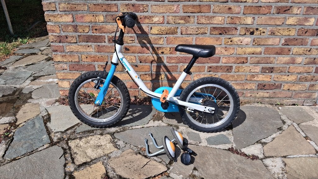 Vélo Decathlon 14 pouces, Frein sur jante, Stabilisateurs, Enlèvement, Utilisé