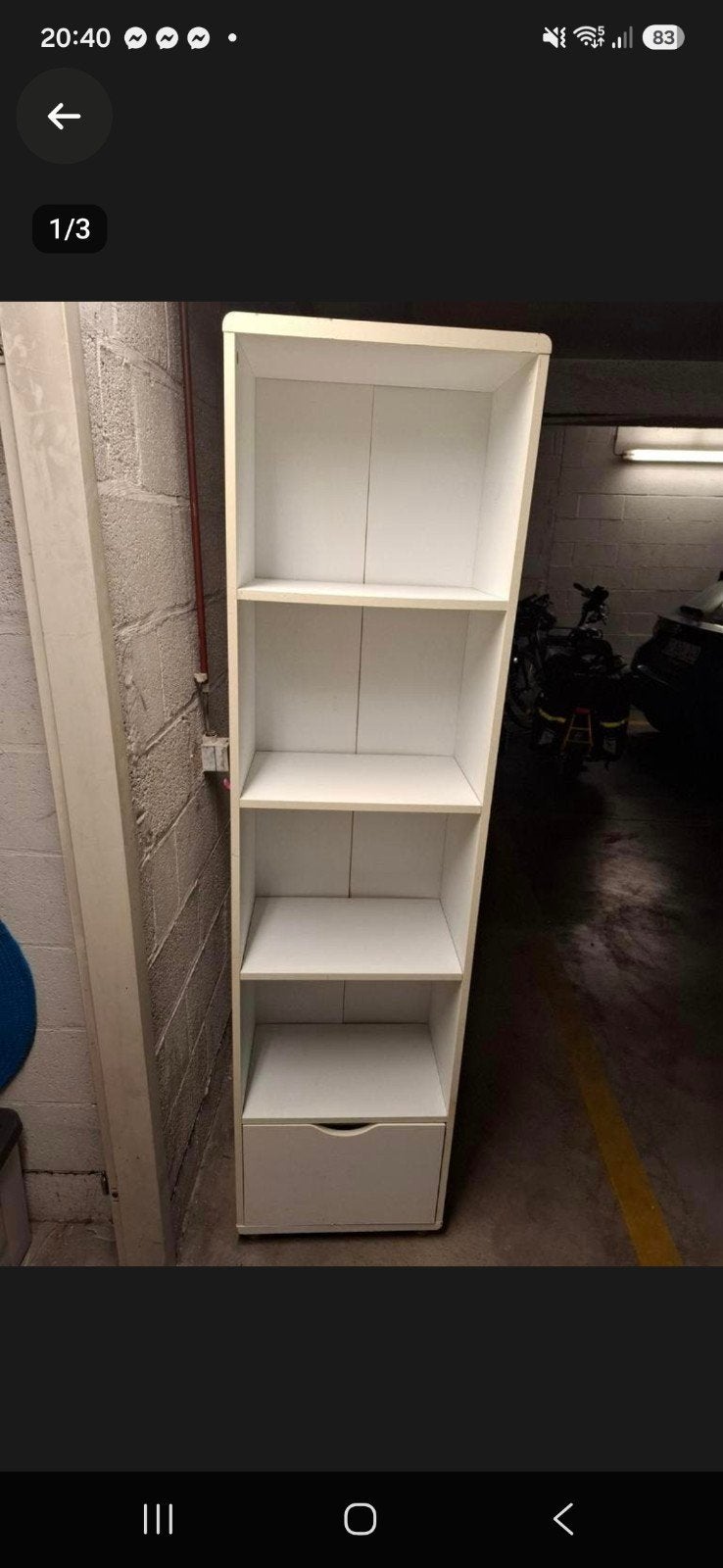 Bibliothèque avec 1 tiroir, Enlèvement