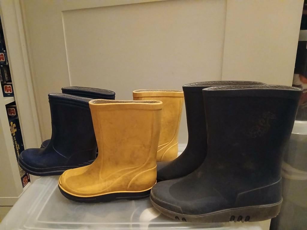 regenlaarsjes 20, 25 en 28, Ophalen, Gebruikt, Jongen of Meisje, Laarzen