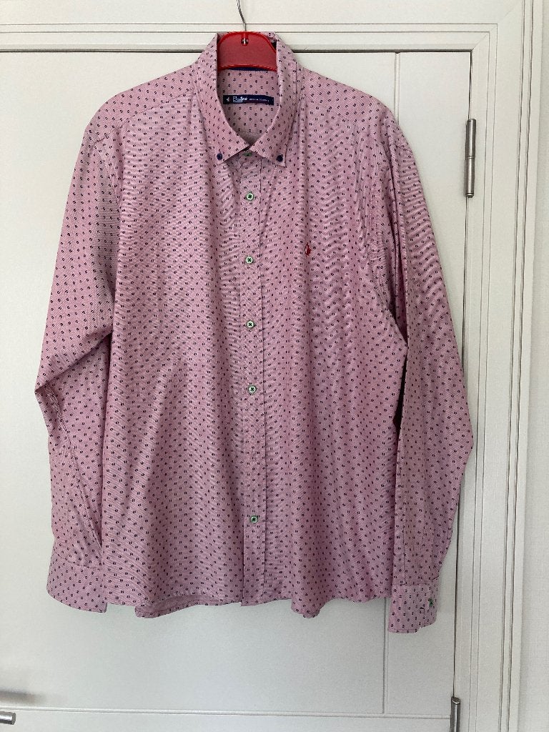 Herenhemden met lange mouwen. XL. Zeer goede staat, BOSS, Ophalen of Verzenden, Zo goed als nieuw, Roze