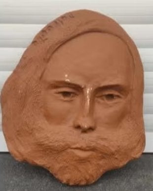 terre cuite homme signe charles delporte, Antiquités & Art, Enlèvement ou Envoi