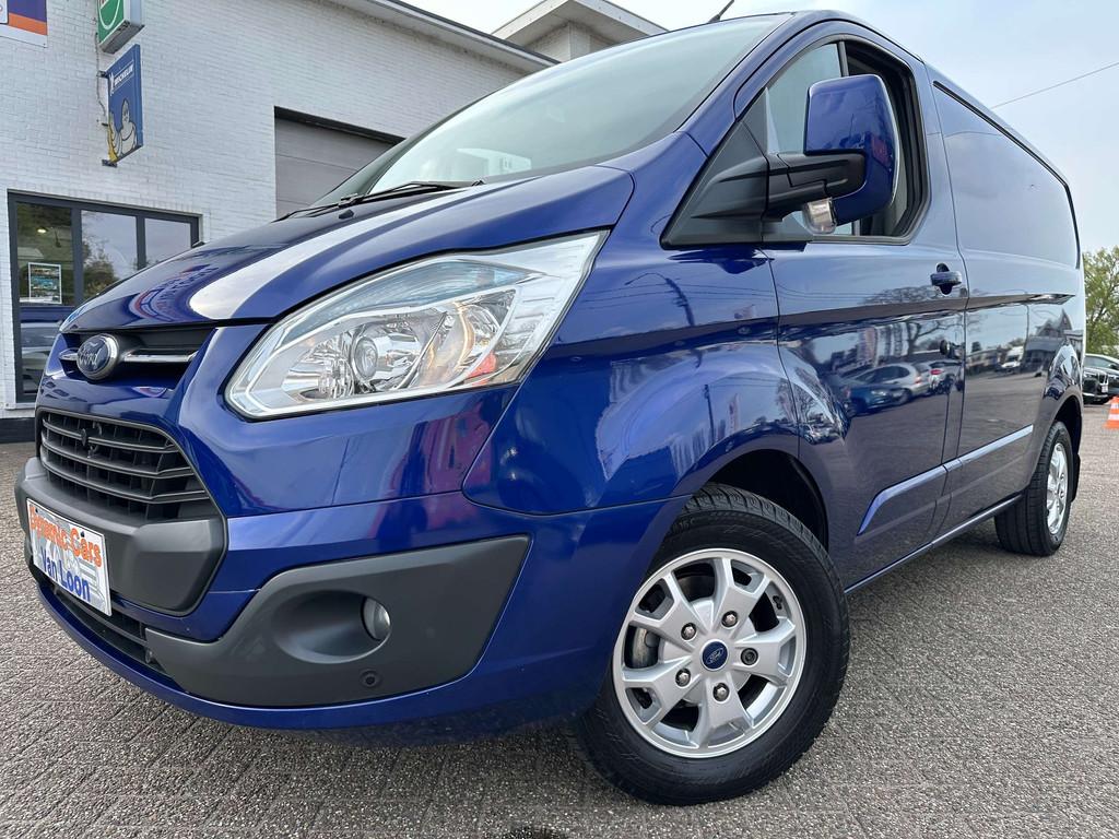 Ford Transit Custom 2.2TDCi L1H1 Limited 1Eigenaar Camera Cr, Auto's, Euro 5, Gebruikt, Zwart, 4 cilinders