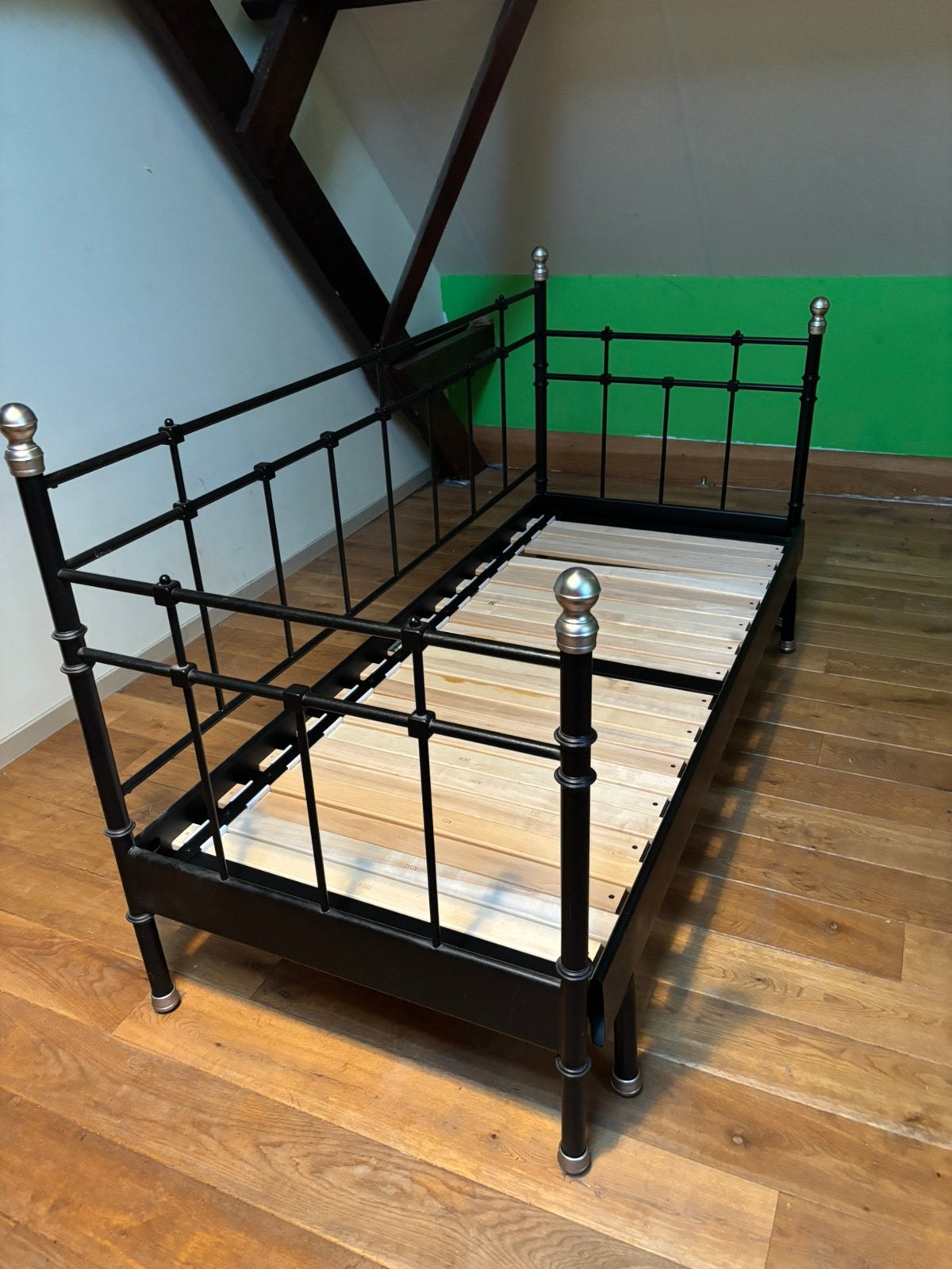 Uitschuifbaar zetelbed, Ophalen, Klassiek, romantisch, industrieel, Zwart, 190 cm of minder