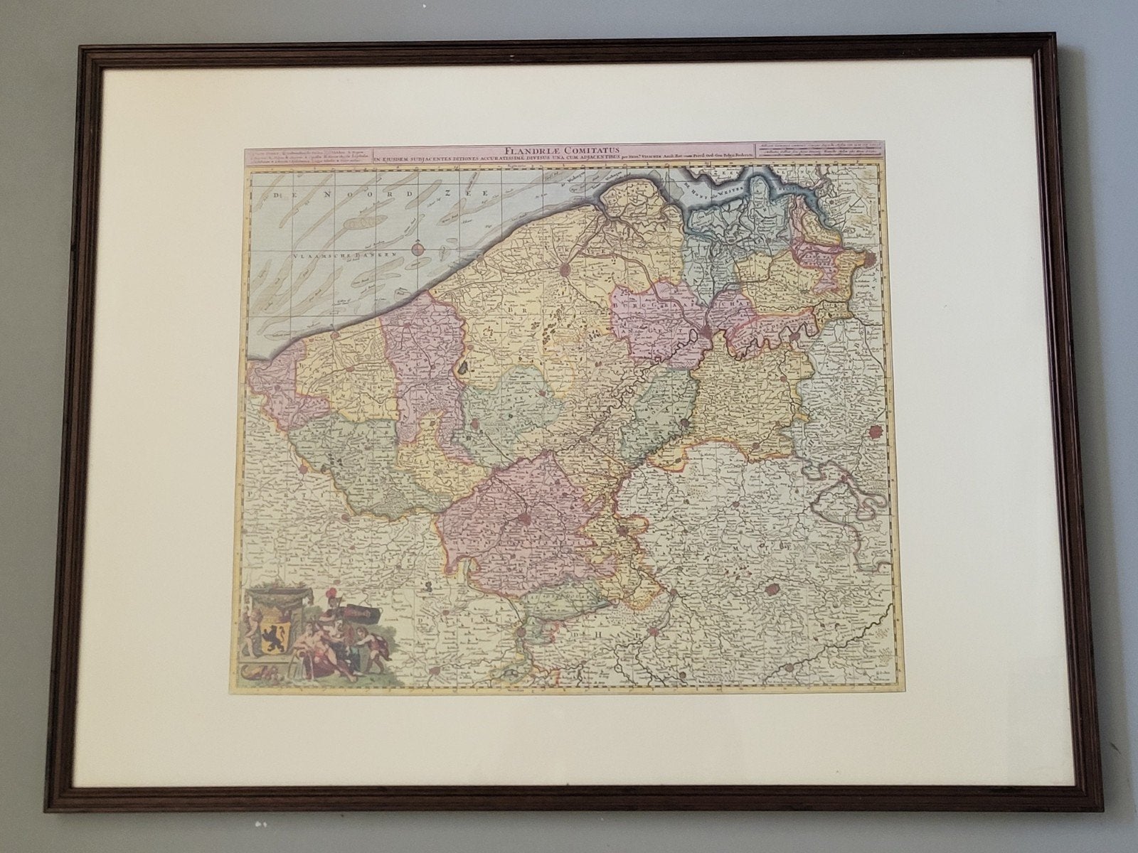 Flandriae Comitatus Visscher, Boeken, Atlassen en Landkaarten, Ophalen