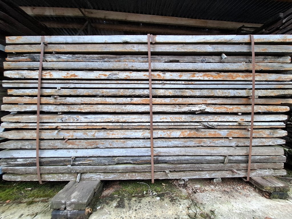 Grenen wagondelen - Robuust en authentiek hout, Doe-het-zelf en Bouw, Hout en Planken, Ophalen, Gebruikt, 25 tot 50 mm, Grenen