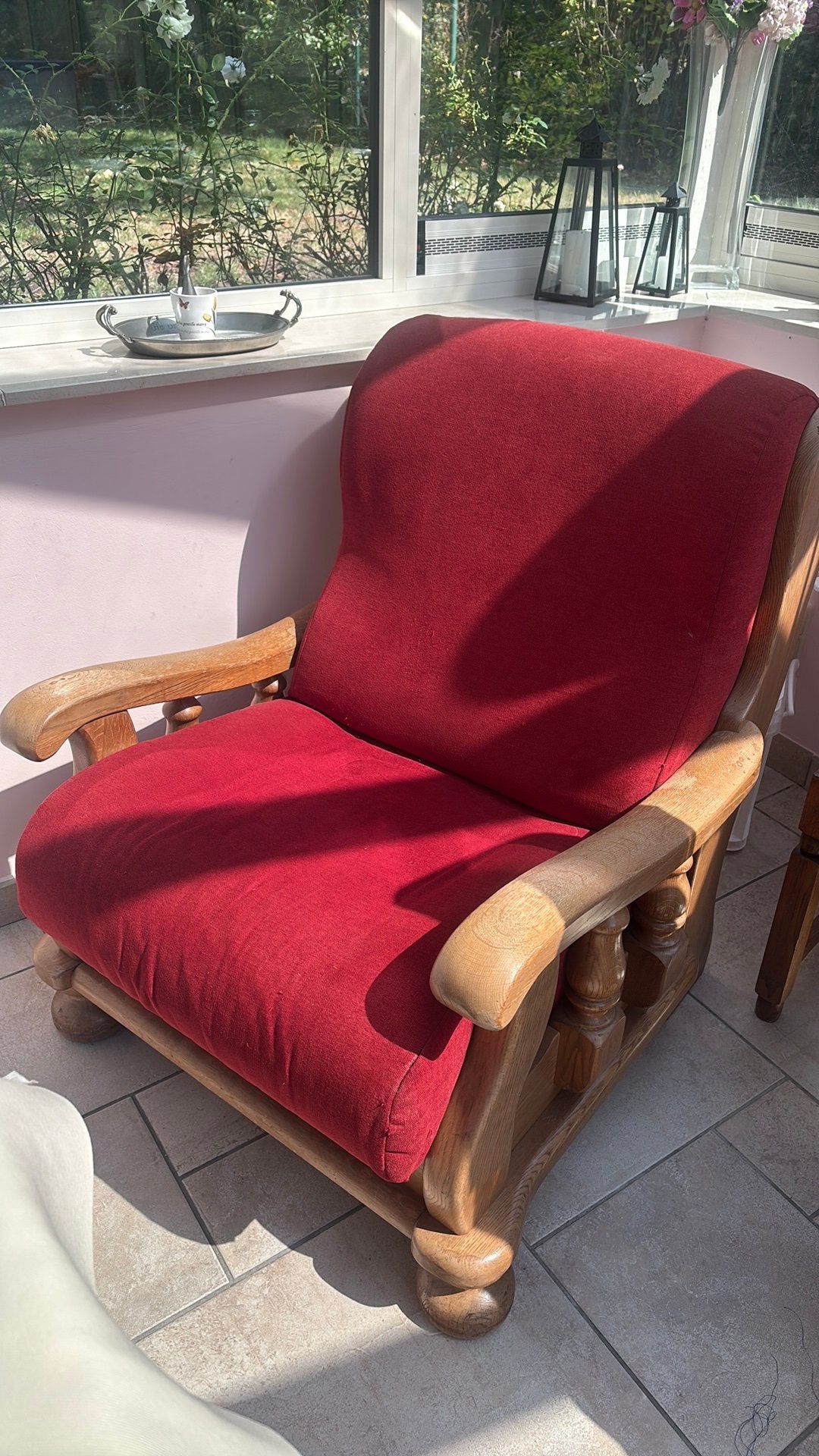 Fauteuil une place excellent etat, Enlèvement, Comme neuf, Bois