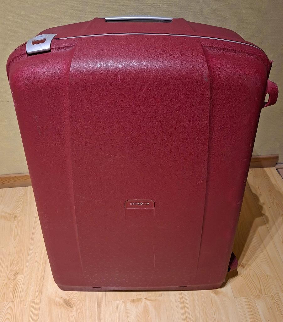 Samsonite reiskoffer Aeris Spinner rood, 70 cm ou plus, Plastique dur, Enlèvement, Utilisé