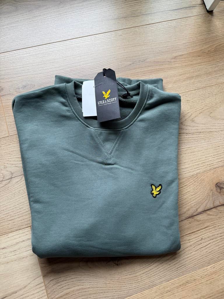 Lyle & Scott heren sweater groen – nieuw met label – maat L, Ophalen, Nieuw, Maat 52/54 (L), Groen