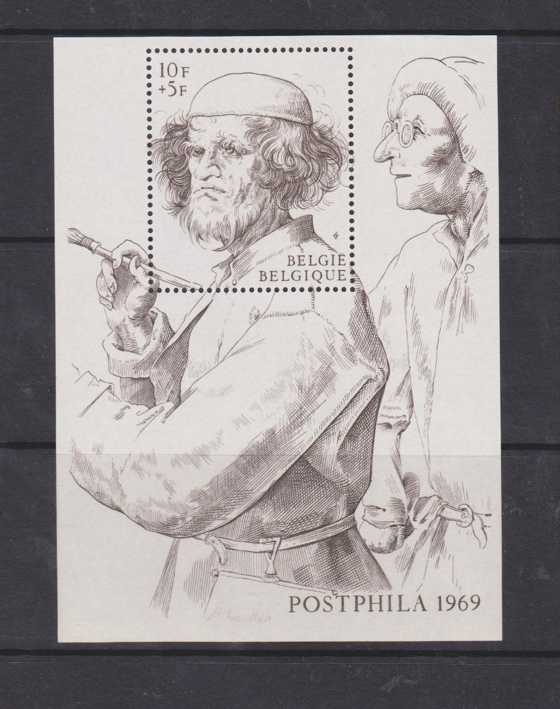 België 1969 Blok POSTPHILA II Bruegel de Oude **, Orginele gom, Kunst, Ophalen of Verzenden, Postfris