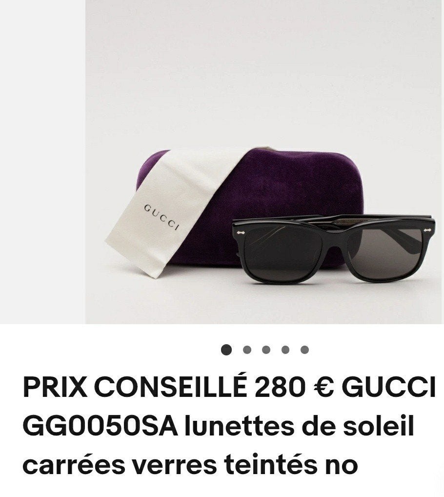 GUCCI LUNETTE DE SOLEIL UNISEXE NEUVE AUTHENTIQUE, Neuf, Autres marques, Enlèvement ou Envoi, Lunettes