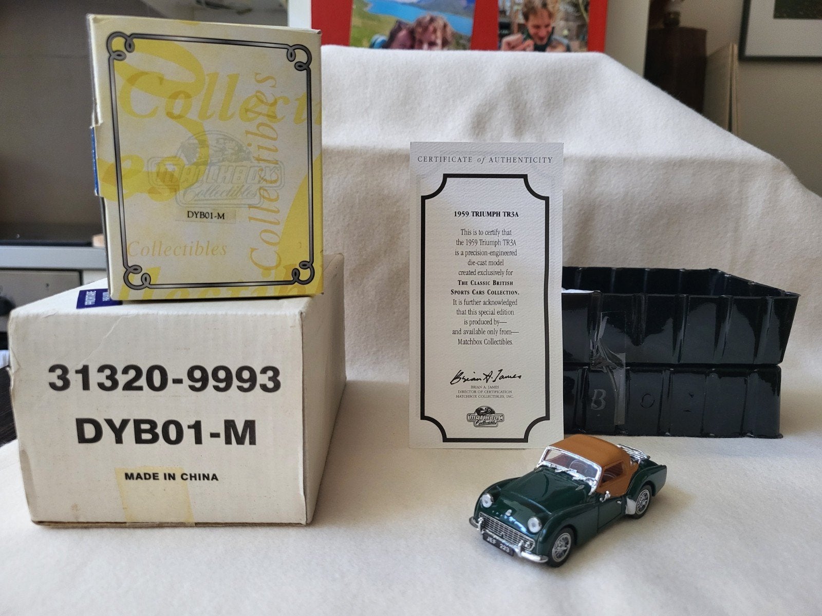 Matchbox Dinky DYB01-M 1959 Triumph TR3A3, Enlèvement ou Envoi, Matchbox