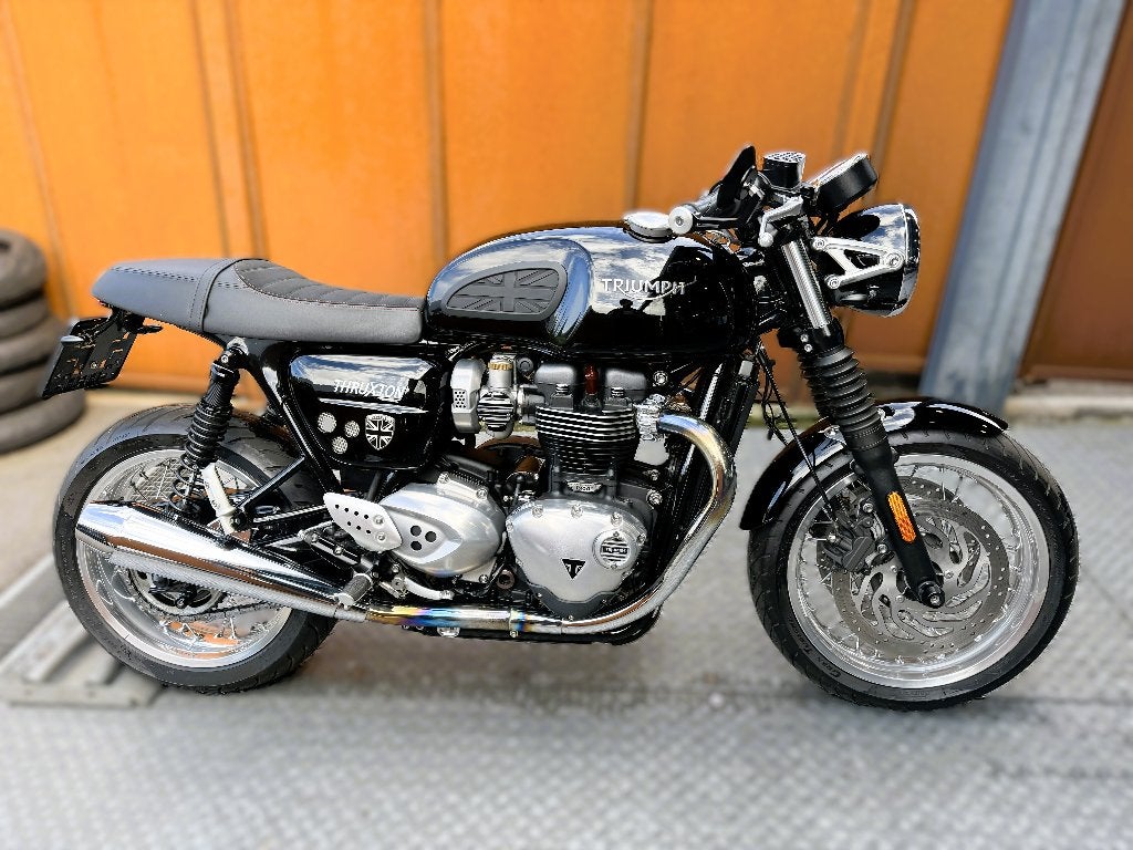 Triumph Thruxton 1200cm³ 2017 32817km gar 1,2,3ans jhbmotos, 2 cilinders, Occasion, Motorrijbewijs A, Bedrijf