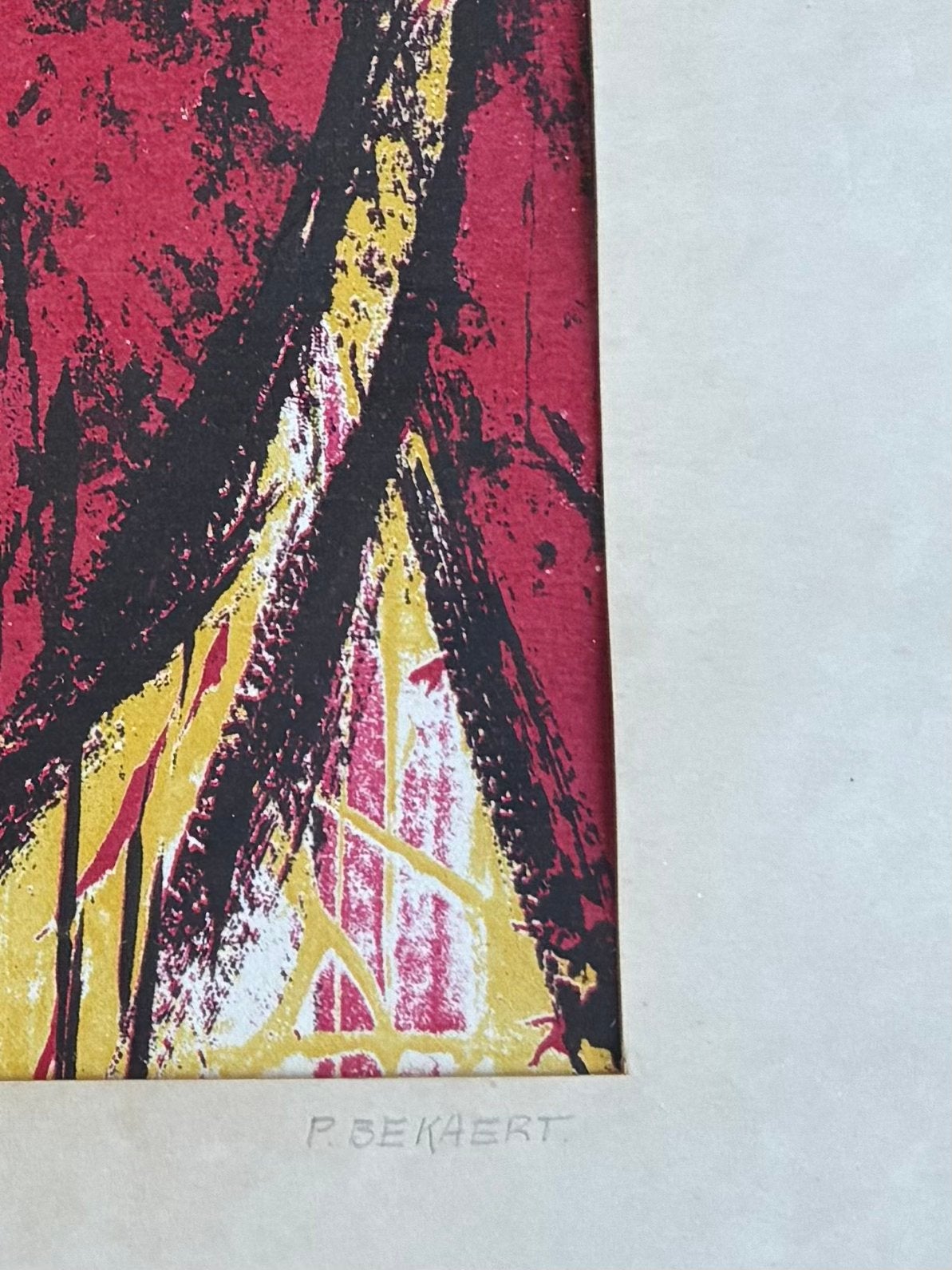 P. Bekaert, Antiquités & Art, Art | Lithographies & Sérigraphies, Signé, Enlèvement