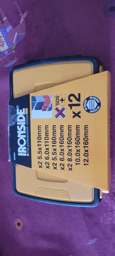 Coffret 12 Forets SDS Plus IRONSIDE - NEUF SOUS BLISTER 35€, Doe-het-zelf en Bouw, Gereedschap | Handgereedschap, Ophalen of Verzenden