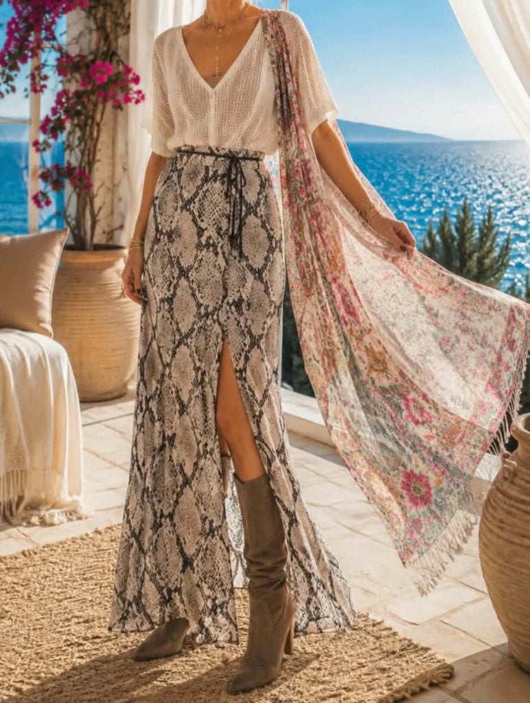 Rok overslagrok 'Zara' + net bloes 'Zara' maat one size, Kleding | Dames, Maat 38/40 (M), Nieuw, Ophalen of Verzenden, Zara