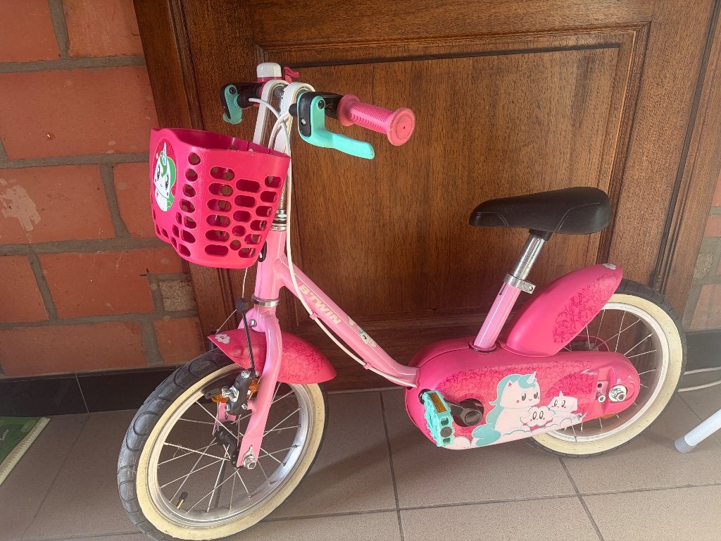 Kinderfiets, Ophalen, Zijwieltjes, B-twin decathlon, Minder dan 16 inch