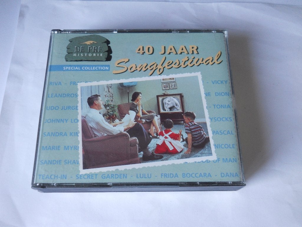 2 CD BOX - RADIO 2 - 40 JAAR SONGFESTIVAL - DE PREHISTORIE, Boxset, Ophalen of Verzenden, Zo goed als nieuw, Pop