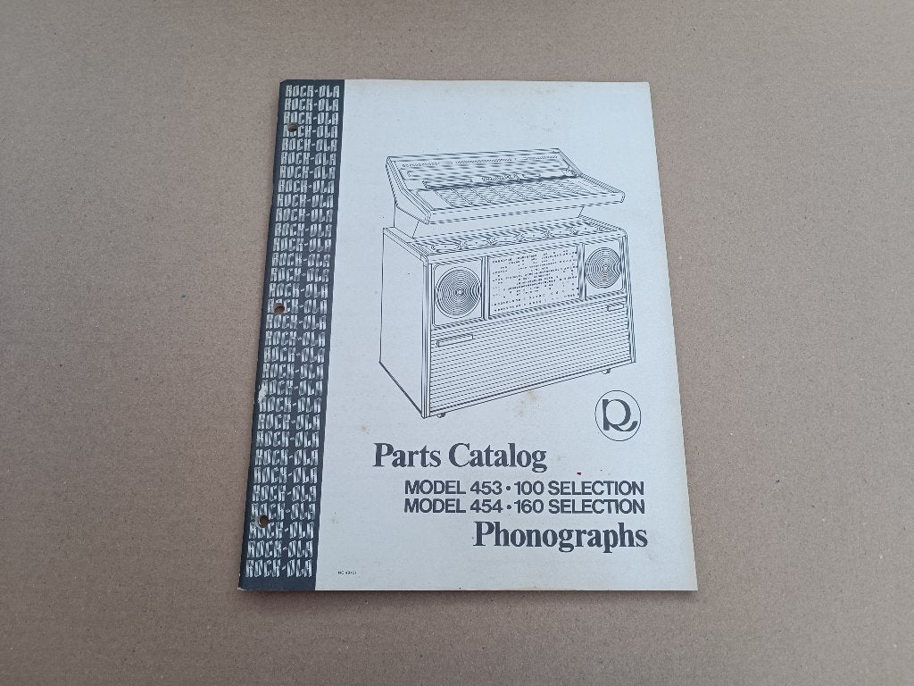 Parts Catalogus Rock-Ola 453/454 (1974) jukebox, Collections, Envoi