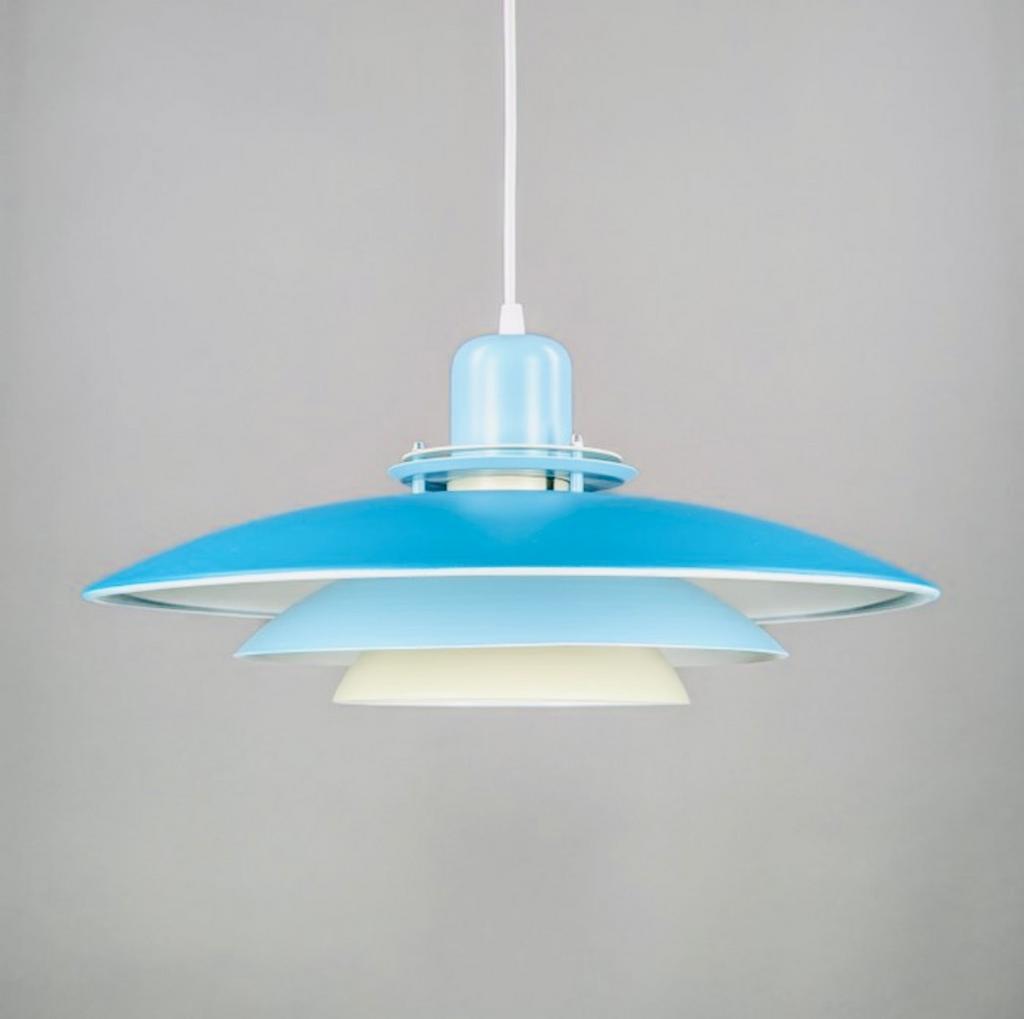 Vintage Deense hang lamp, Ophalen, Zo goed als nieuw