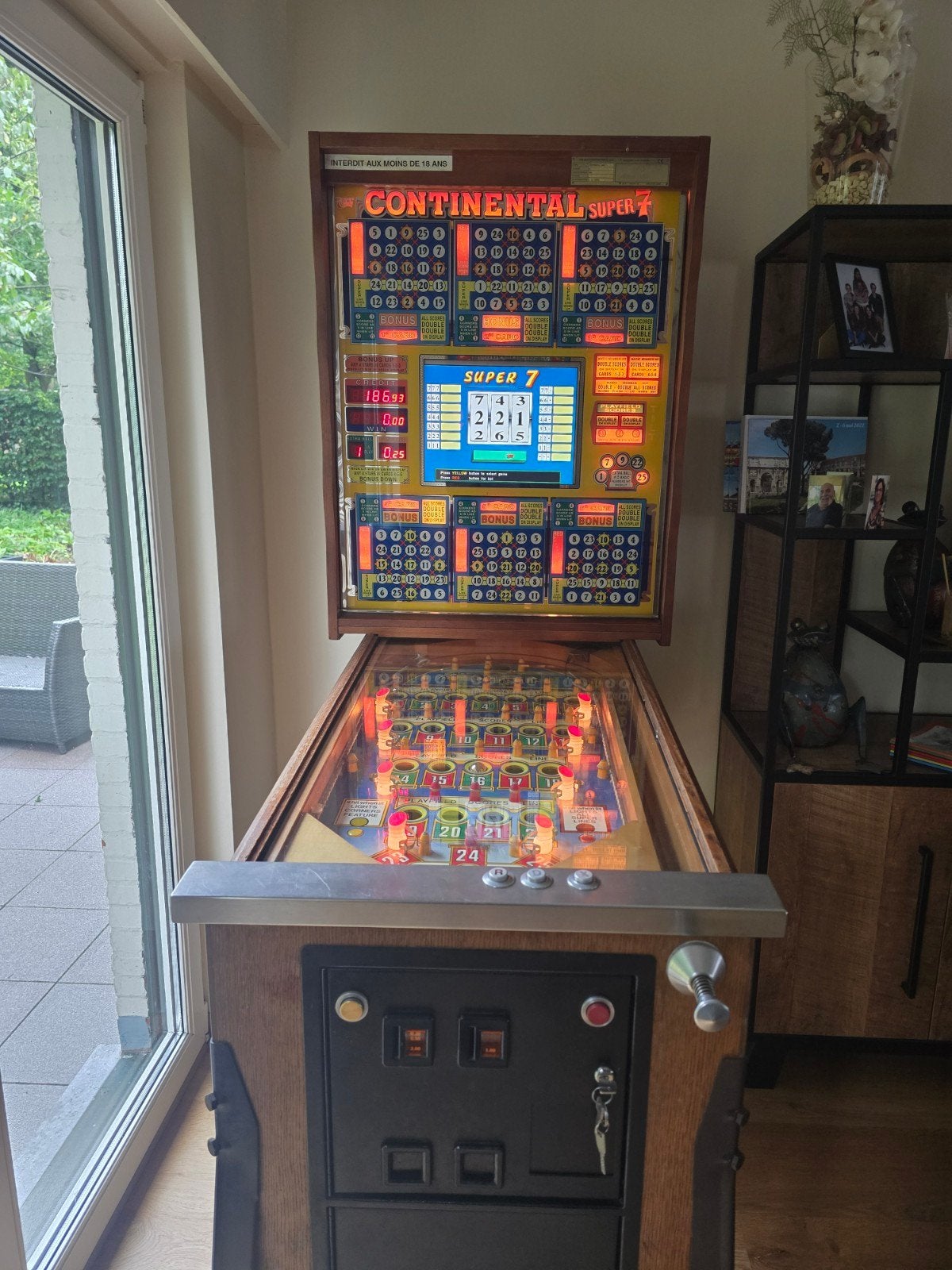 bingokast continental super 7, Ophalen