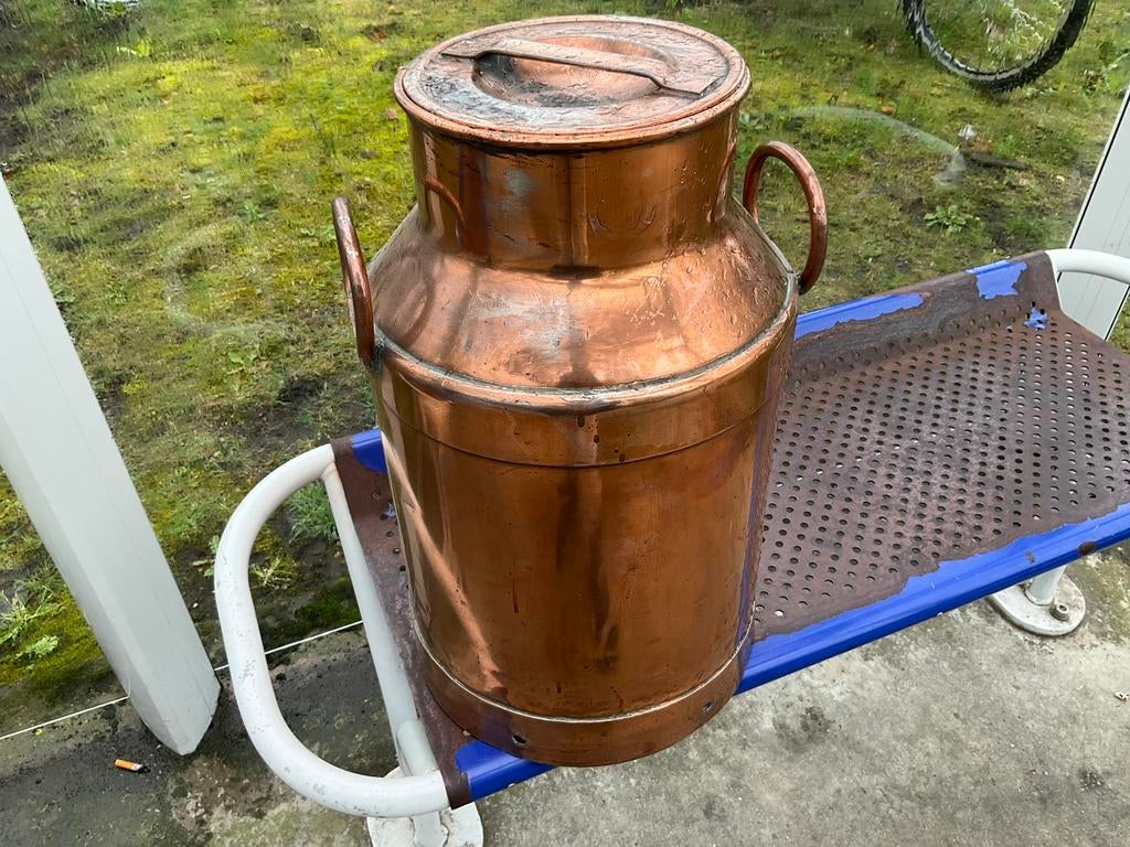 Koperen melkkan, Enlèvement, Cuivre