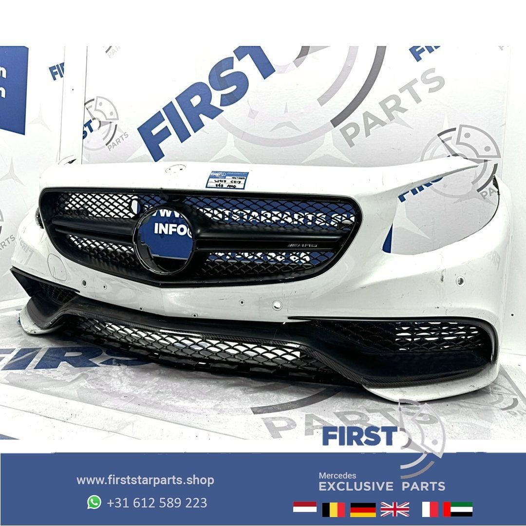 W217 C217 S63 AMG BUMPER S Klasse Coupé Cabrio Voorbumper ZW, Gebruikt, -, Voor, Ophalen of Verzenden