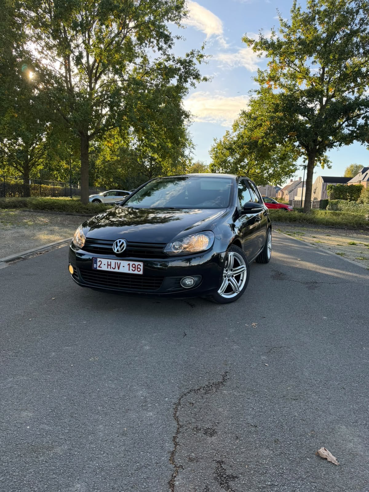 Volkswagen Golf 6, Auto's, Euro 5, Zwart, 5 deurs, Te koop