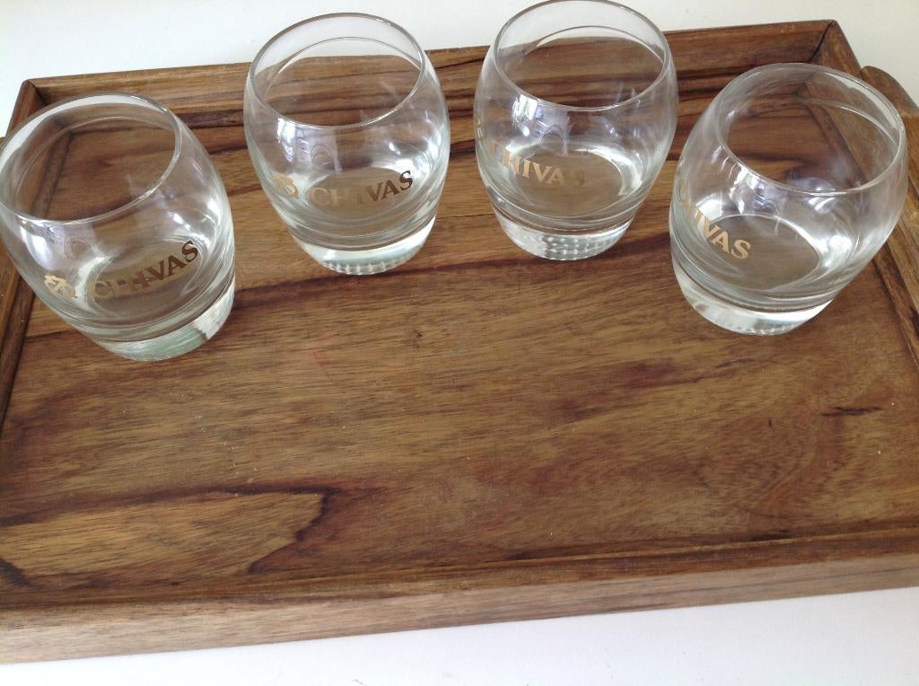 4 chivas whisky glazen, Verzamelen, Ophalen of Verzenden, Zo goed als nieuw