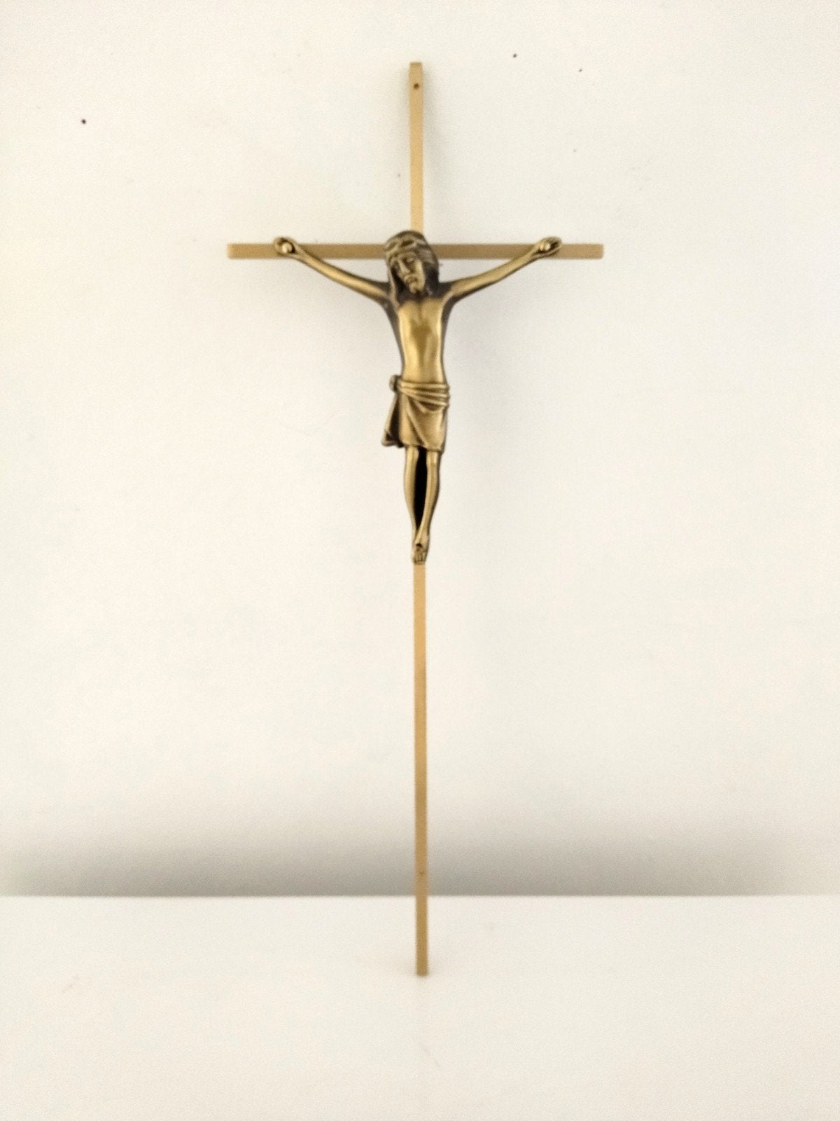 Art Deco kruisbeeld voor aan de muur - vintage - 44 cm, Ophalen of Verzenden