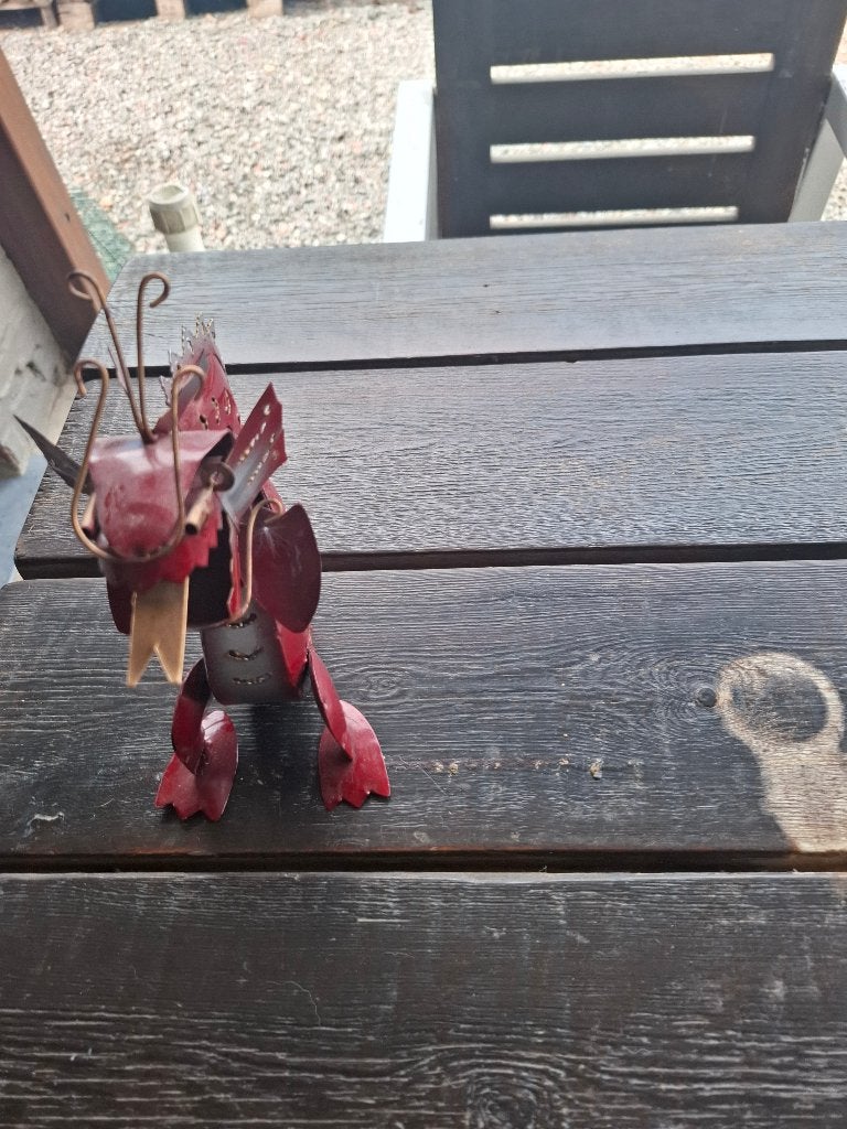1 Chinese draak metaal. 1x metaal arend., Ophalen, Zo goed als nieuw, Fantasy