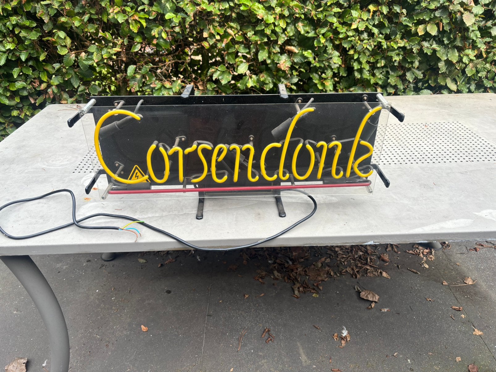 Corsendonk lichtreclame, Verzamelen, Ophalen, Gebruikt