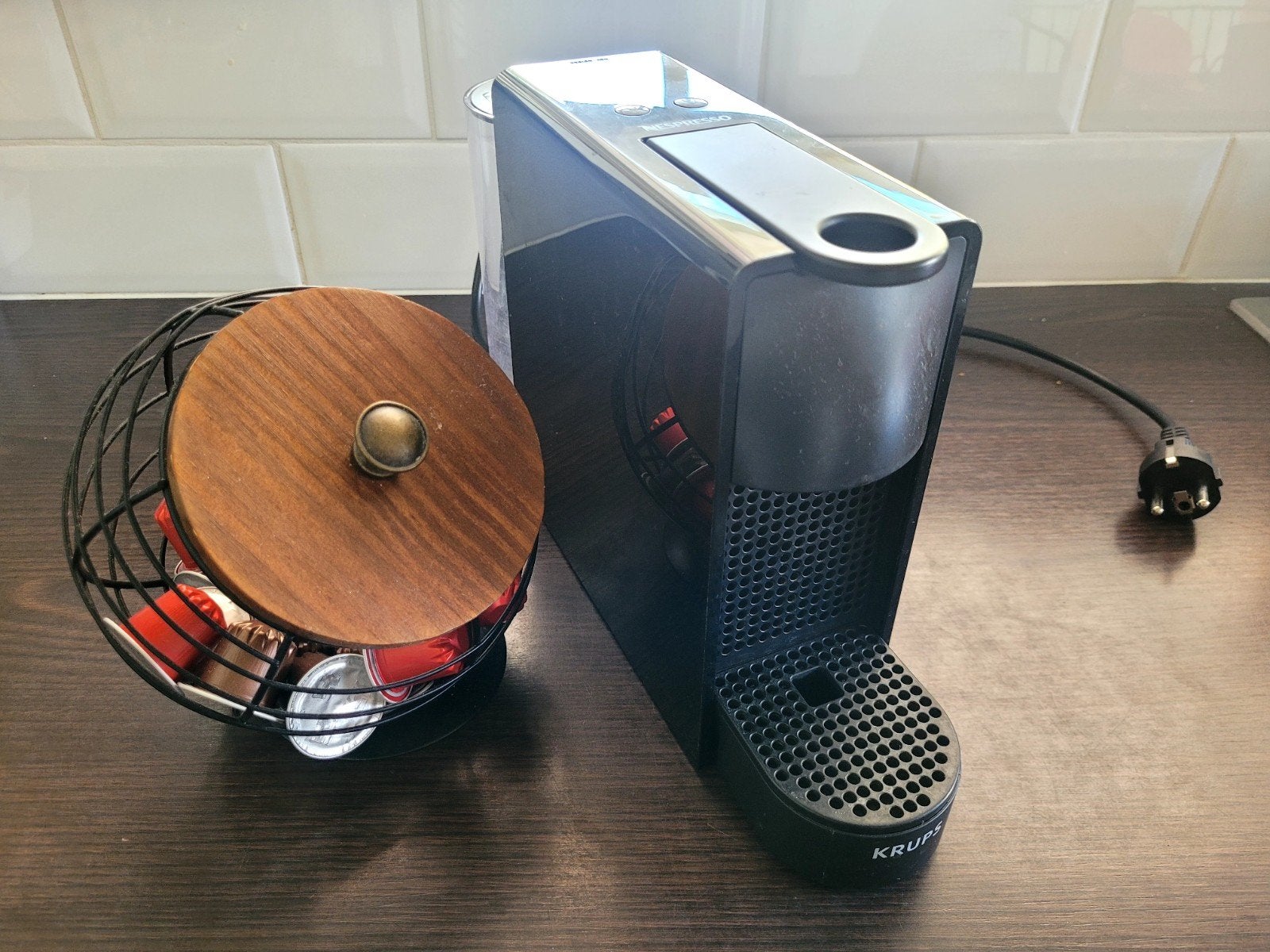 krups nespresso xn1110, Krups, Ophalen of Verzenden, Zo goed als nieuw, Capsulehouder