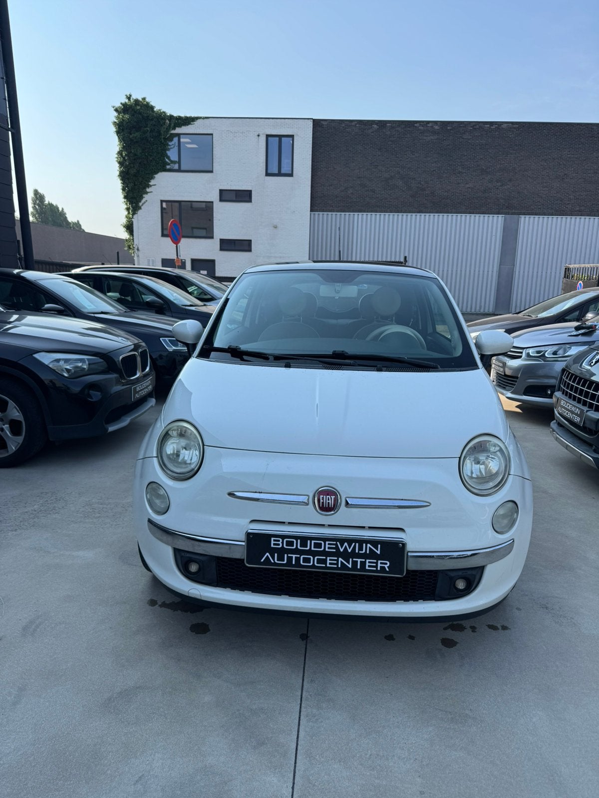 Fiat 500 1.2benzine 147xxxkm wit pano dak Garantie Keuring, Autos, Fiat, Achat, Beige, Entreprise, Garantie prolongée