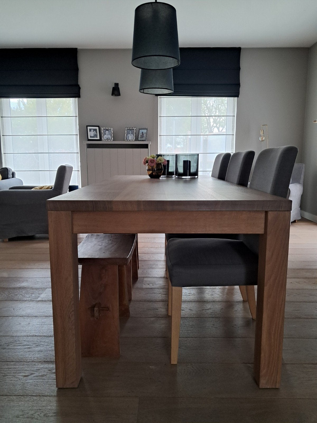 Eetkamer tafel, Ophalen