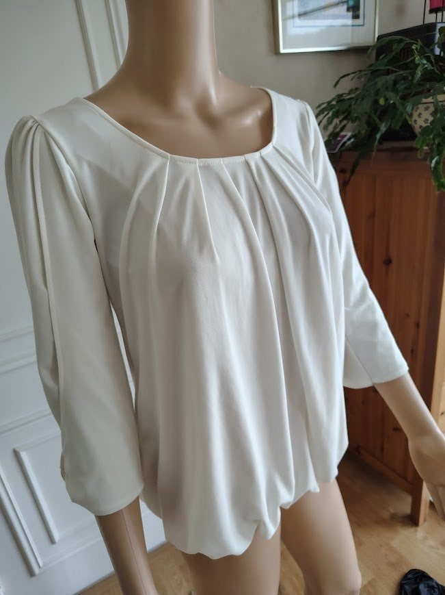 Witte zomer blouse van amelie amelie, Envoi, Comme neuf, Taille 36 (S), Blanc