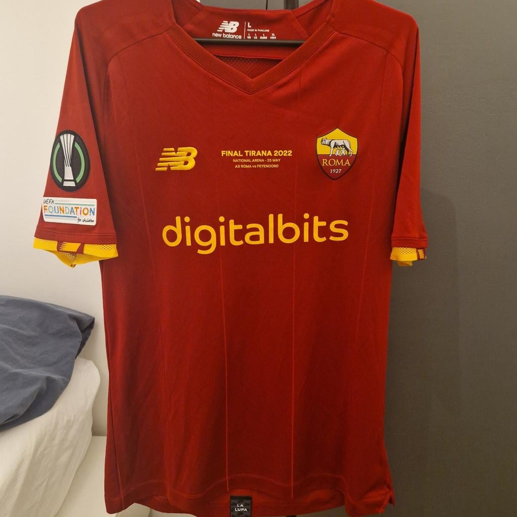 Maillot AS Roma version joueur, Comme neuf, Maillot