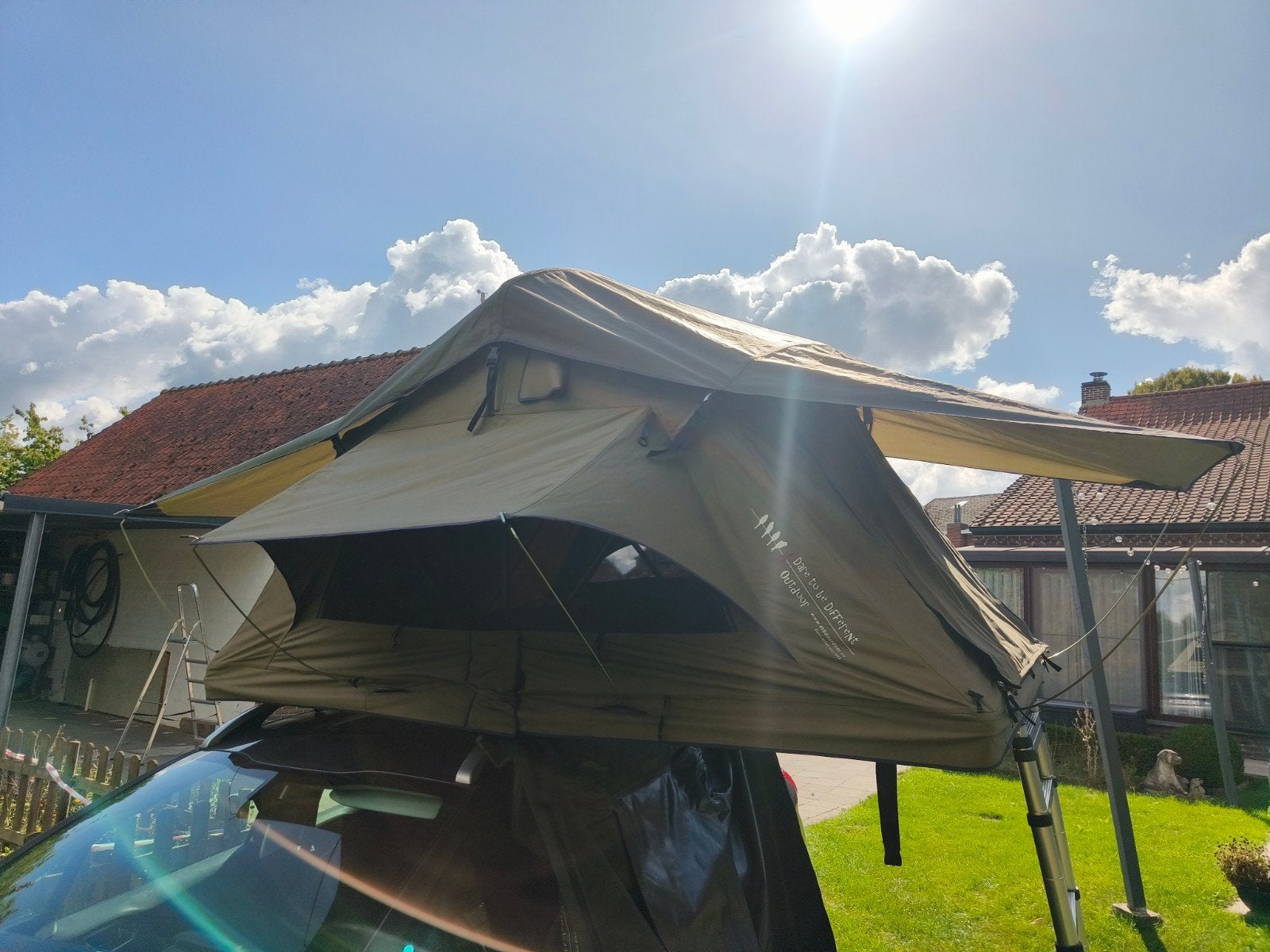 Daktent Dare to be Different 140s, Caravans en Kamperen, Ophalen, Zo goed als nieuw, Tot en met 2