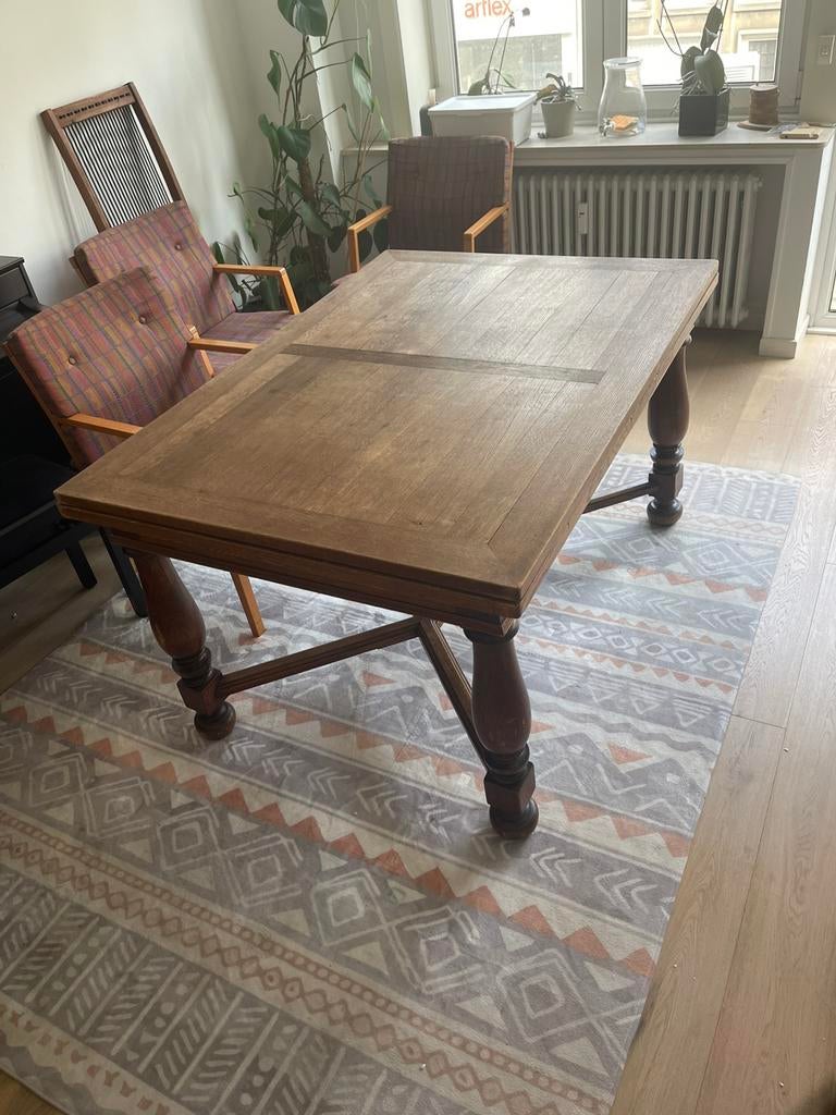 Vintage, solid wood table, 1,4m * 1m, Enlèvement
