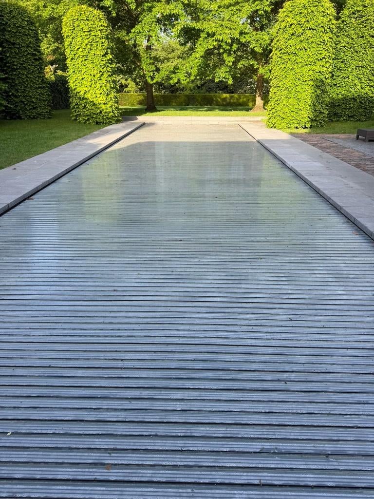 Aquadeck solar zwembad lamellen, Tuin en Terras, Ophalen, Gebruikt, Afdekzeil