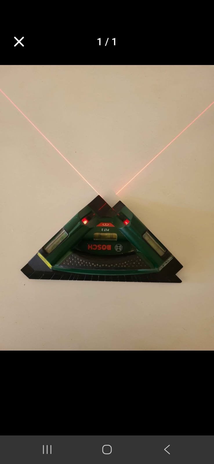 Bosch PLT 2 Tegellaser -Laserafwijking voor tegels en parket, Enlèvement, Comme neuf
