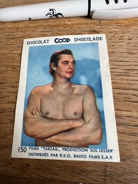prentje tarzan chocolat COOP, Verzamelen, Foto's en Prenten, Ophalen of Verzenden, Nieuw, Overige onderwerpen, Prent