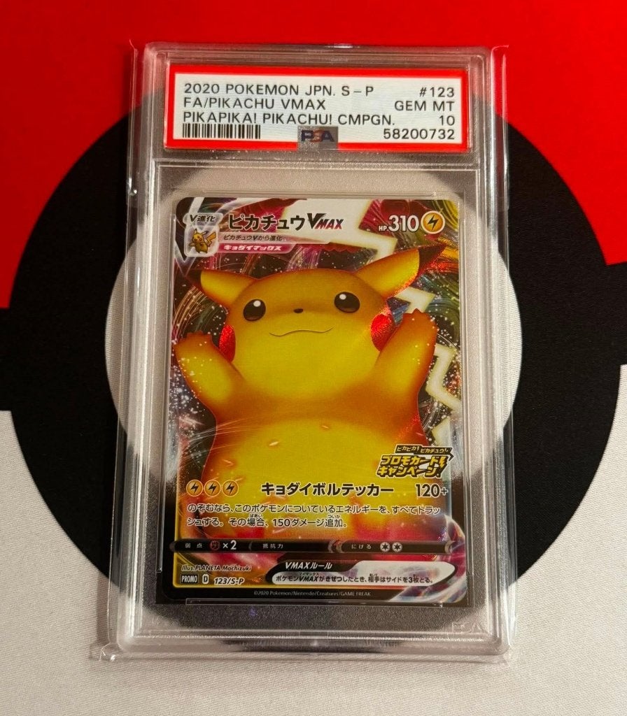 Pokémon - Pikachu PikaPika! Campaign Promo (123/S-P) - PSA10, Enlèvement ou Envoi, Neuf, Cartes en vrac